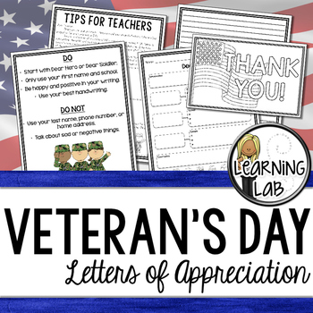 Preview of Veteran's Day Appreciation Writing Activity