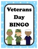 Veterans Day BINGO + 12 bonus pages of vocabulary words