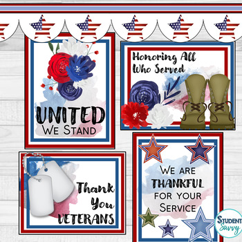 thankful for veterans bulletin board