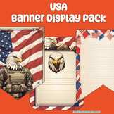 Flag Day Bunting Banner Writing, Drawing, Decoration, Acti