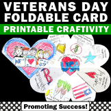 Printable Veterans Day Cards Craft Coloring Writing Thank 