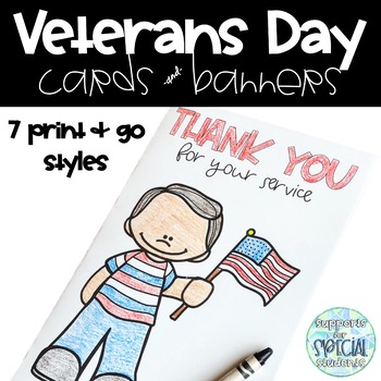 Preview of Veterans Day Cards and Banners