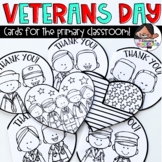 Veterans Day Cards for the Primary Classroom | English & Spanish