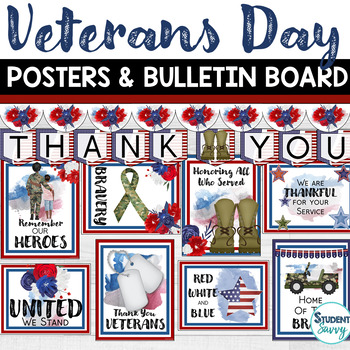 Preview of Memorial Day Bulletin Board 2024 Door Decor Veterans Day Classroom Decor