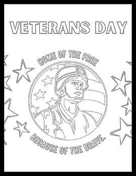 Veterans Day Collaborative Class Poster, Coloring Sheets | TPT