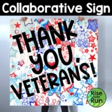 Veterans Day Collaborative Sign Bulletin Board Freebie