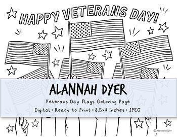 Preview of Veterans Day Coloring Page, Coloring Pages, Patriotic, Activity, Fun, America