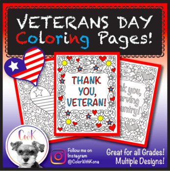 Preview of Veterans Day Coloring Pages!