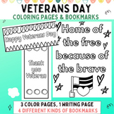 Veterans Day Coloring Pages and Bookmarks