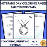 Veterans Day Coloring Printing Pages Early Elementary PreK