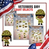 Veterans Day Counting Activity for Kids, Printable