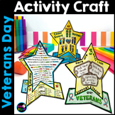 Veterans Day Craft Activities | 3-D Card, Word Search, Col