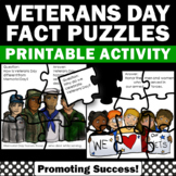 Veterans Day Activities Second Grade 1 Puzzle Craftivity K