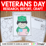 Veterans Day Craft, Research, & Report