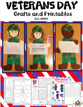 Preview of Veterans Day Craftivity & Printables (U.S. Army)