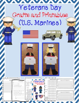 Preview of Veterans Day Craftivity (U.S. Marines)