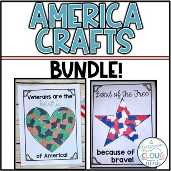 Preview of Veterans Day Crafts | Fourth of July Crafts | Memorial Day Crafts | Flag Day