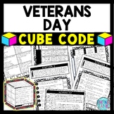 Veterans Day Cube Stations - Reading Comprehension Activit