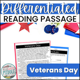 Veterans Day Differentiated Reading Comprehension Passage 