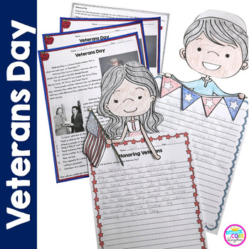 Preview of Veterans Day Differentiated Reading Comprehension and Writing Activities