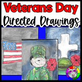 Veterans Day Directed Drawing, Art Activity & Drawing Worksheets