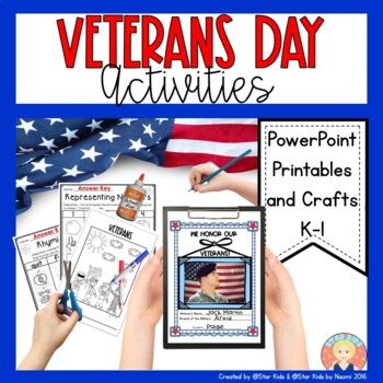 Preview of Veterans Day | ELA and Math Activities and Crafts