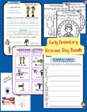 Veterans Day Elementary ELA Bundle: Handwriting Phonics Co