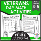 Veterans Day Math Activities | Veterans Day Math Worksheets