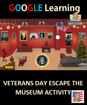 Preview of Veterans Day Escape the Room Us History Google Slides Activity