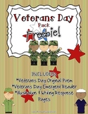 Veterans Day FREEBIE Pack! (Original Poem, Emergent Reader