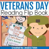 Veterans Day Activities Reading Flip Book with Craft and Writing - with Digital