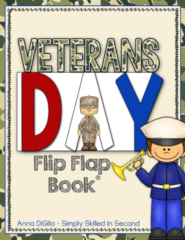Preview of Veterans Day Flip Flap Book® | Distance Learning