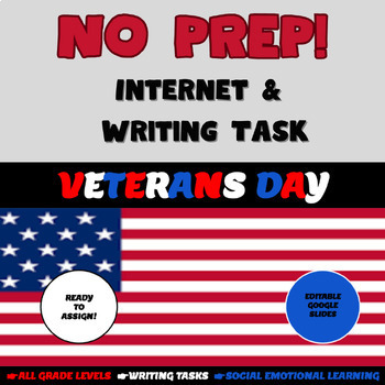 Preview of Veterans Day Google Slides Activity, Upper Grades