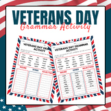 Veterans Day Grammar Activity Digital Resources | Veterans