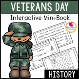 Veterans Day History | Non-Fiction Interactive Mini-Book