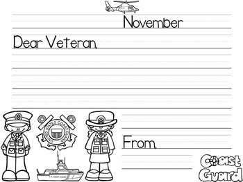 Veteran's Day Letter Writing Paper – Teacher Doodles