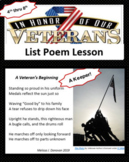 Veterans' Day List Poetry