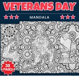 Veterans Day Mandala Coloring Pages Sheets - Fun Patriotic