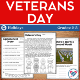 Veterans Day Reading and Writing Activities