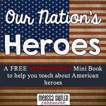 Preview of Veterans Day Mini Book Freebie