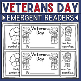 Veterans Day Mini Book for Emergent Readers • Veterans Day