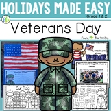 Veterans Day Mini Unit for First and Second Grade