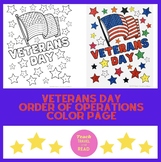 Veterans Day Order of Operations Color Page