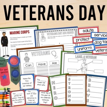 Preview of Veterans Day Activities: Military Branches of Service, Thank You Medal, & More