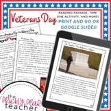 Veterans Day Passage and Activities! - PRINT & GO OR DIGITAL!