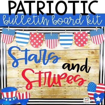 Preview of Veterans Day Patriotic Bulletin Board or Door Kit