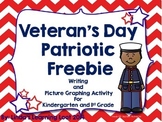 Veteran's Day Patriotic Writing Prompts and Picture Graphing Activity Freebie!