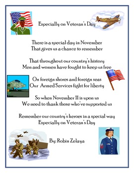 Preview of Veteran's Day Poem