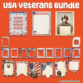 Veterans Day Poem - Frame- Bunting- Banners - Activity and