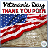 Veterans Day Poem: Original Poem/Note to Say Thank You